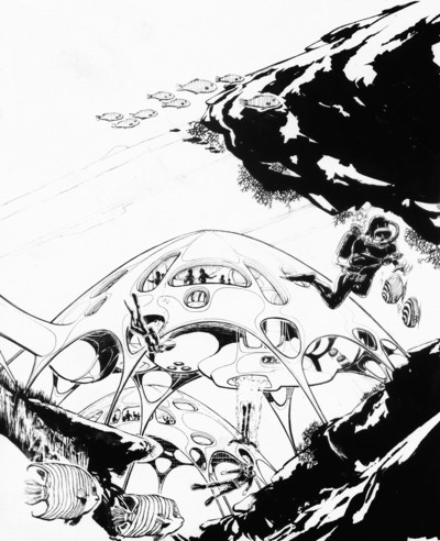 Habiter avec la mer, Jacques Rougerie - © Villa Noailles Hyères