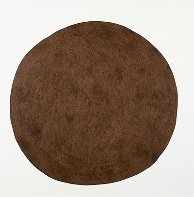 Stain, encre de chine et crayon de couleur sur papier, 140x140cm, 2022 - © Villa Noailles Hyères