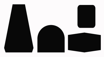 Formes noires, peinture murale, 2022 - © Villa Noailles Hyères