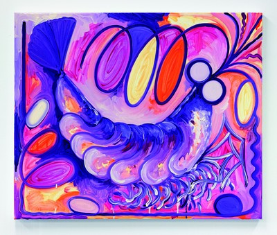 BONBON CREVETTE (XI)
2021
HUILE OU ACRYLIQUE SUR TOILE
78×66 CM
© ADAGP, PARIS 2021 - © Villa Noailles Hyères