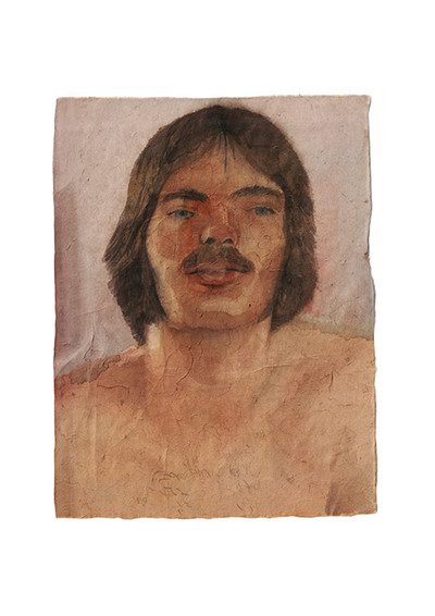 Pierre Dumaire, Bob Mizer 1
aquarelle sur papier thaïlandais 25x34 cm, 2020 - © Villa Noailles Hyères