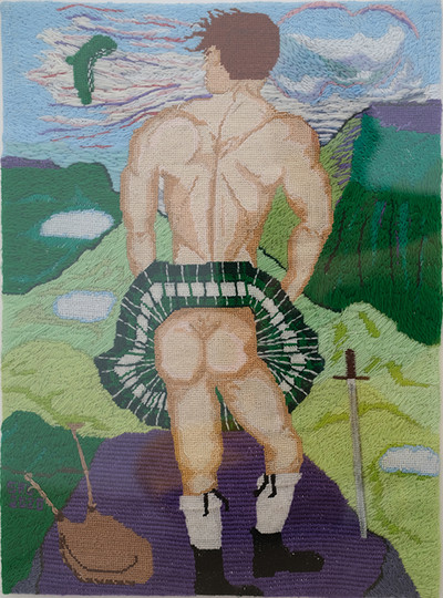 Sal Salandra, Scotty
embroidery, 49x61 cm, 2020 - © Villa Noailles Hyères
