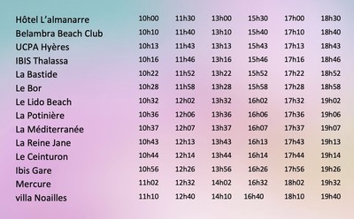 Navettes et infos pratiques - © Villa Noailles Hyères