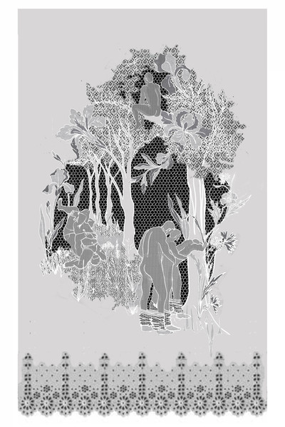 Thomas Pierre Jean - TO JOHNNY RIO - broderie réalisée avec l'aide de GRAZIANO RICAMI. Remerciements à Antonio Giordani - © Villa Noailles Hyères