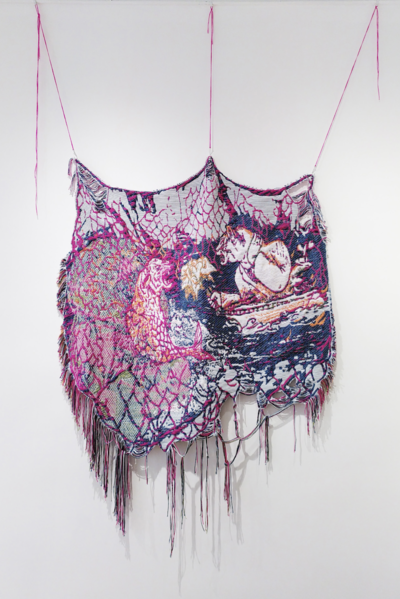 Mona Cara - Tigres d’eau douce - tissage jacquard, polyester, acrylique - © Villa Noailles Hyères