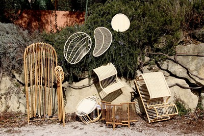 Pièces en rotin, Camondo Méditerranée & François Passolunghi Parcours des Arts - © Villa Noailles Hyères