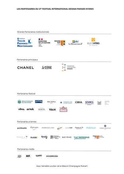 Design Parade Hyères - 17e festival international de design - © Villa Noailles Hyères