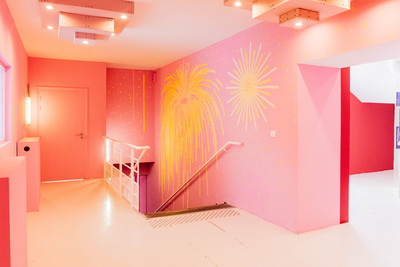 Fresque par Hugo Capron “Crackling Trail” - © Villa Noailles Hyères