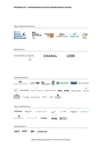 Design Parade Toulon - 7th International Festival of Interior Design - © Villa Noailles Hyères