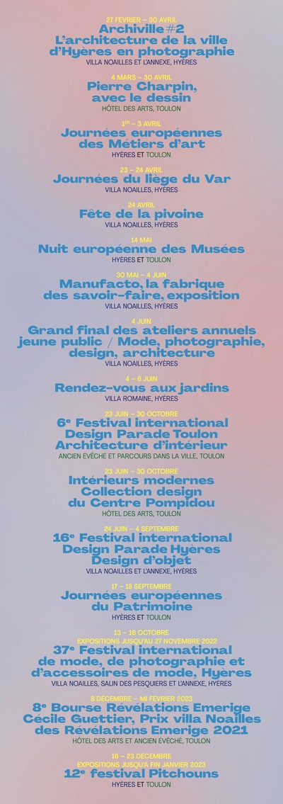 Annual program - © Villa Noailles Hyères